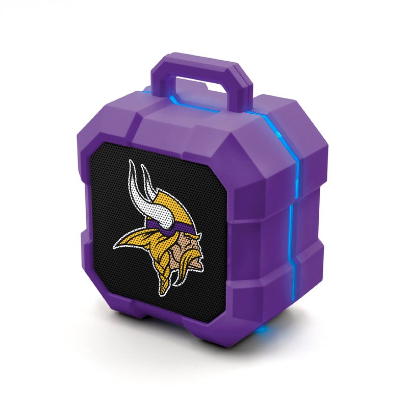 SOAR NFL Shockbox LED Wireless Bluetooth Speaker, Minnesota Vikings - Image 1